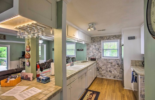 Lake Secession Casa | Lakeside Haven w/ Private Dock: Fish & Swim!