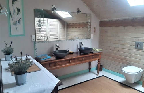 Burosse-Mendousse Casa | Large 55 m² suite with its heated indoor pool