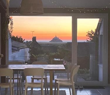 Huisnes-sur-Mer Casa | Le Savoir du Mont, vue Mont-Saint-Michel
