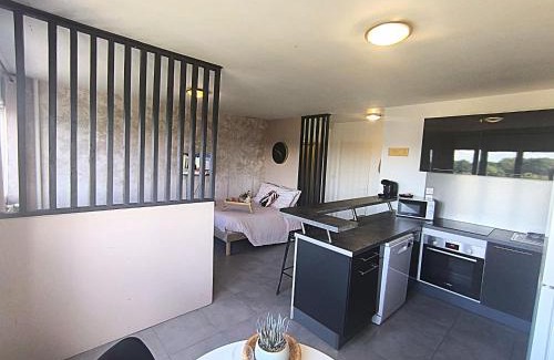 Mons-en-Baroeul Apartamento | LeRelaisdOdile - Idéal PRO & Couple - Studio Cosy - Proche Metro - Parking Gratuit - Mons-en-Barœul - - WIFI HD - Smart TV - Entrée Autonome