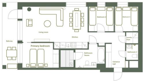 Sirkka Casa | LEVI Tunturinlaita A4, Ski-in Ski-out 3xBedroom