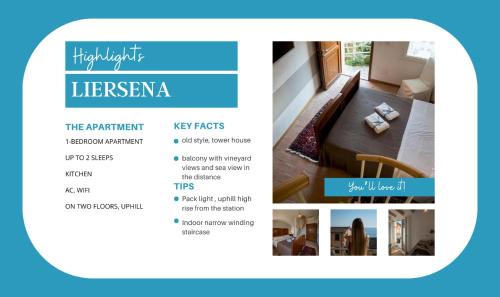 Manarola Apartamento | Liersena Sea View Mini Villa with AC