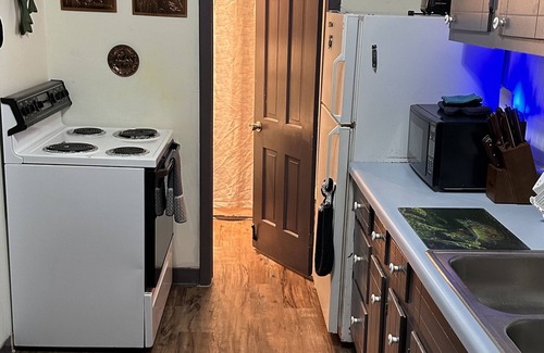 Lakeview Cabina | Little Blue 190 FT from river w/Semi-Private Solar lit Dock/Ramp Wifi Sleeps 8