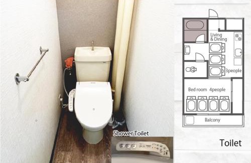 Kobe City Centre Apartamento | LN09 三宮中心! 7名まで宿泊可能! 交通至便! Sannomiya Base 4 ドンキホーテ付近