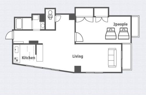 Kobe City Centre Apartamento | LN16 LUX 12名可三宮中心地 便利さ抜群 快適luxuryテイストマンション801