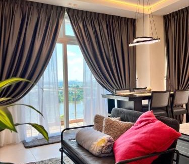 Kuching Apartamento | LoFF Suite River View 2 Bedroom at Kuching Riverine Resort