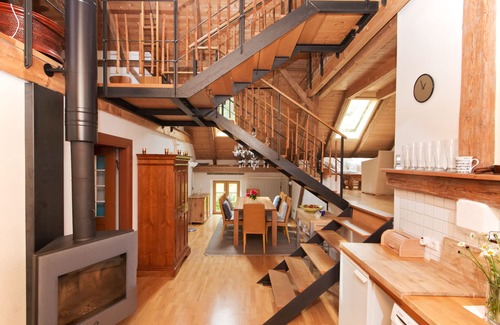 Unterdießen Casa | Loft for families, groups, fireplace, near Ammersee, Allgäu, Neuschwanstein