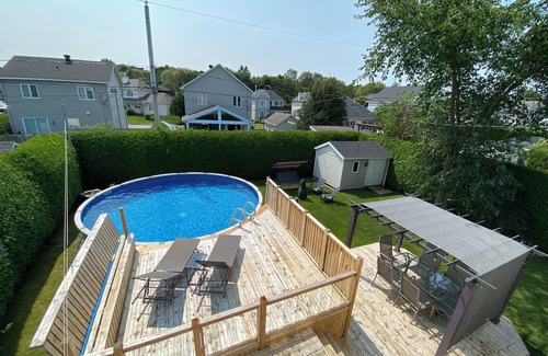 L'Ancienne-Lorette Casa | Preciosa casa de campo con piscina climatizada