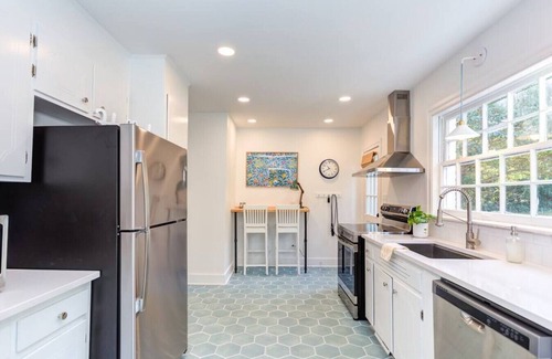 Graham Casa | Luminous Historic Home: Walk to Downtown Graham!