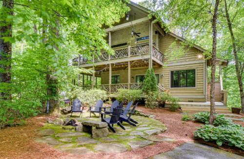 Cullowhee Casa | Luxe Trillium Home with Fire Pit, 5 Mi to Cashiers