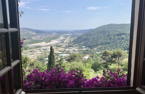 Gattieres Villa | Villa de lujo / aparte. Piscina privada climatizada, cerca del pueblo y 20 minutos Niza / Vence