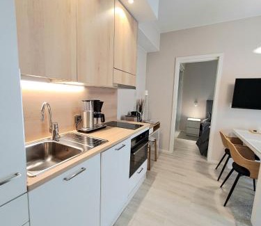 Kalajoki Apartamento | Marina Chalets RANGE by Hiekka Booking - sisältää liinavaatteet ja loppusiivouksen