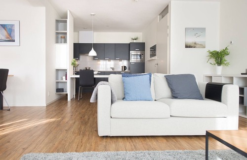 Vissershaven Apartamento | Apartamento moderno a poca distancia de la playa