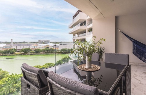 Merida Municipality Apartamento | Modern Lakeview Condo in Cabo Norte – Pool and Gym by LAHOS