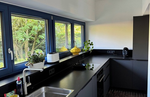 Traar Casa | Modern, quiet vacation apartment with garden in the Hülser Bruch nature reserve