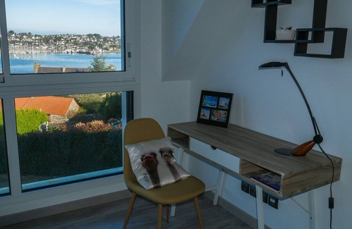 Louannec Casa | Villa con hermosas vistas al mar, en el puerto de Perros-Guirec y la isla Tomé