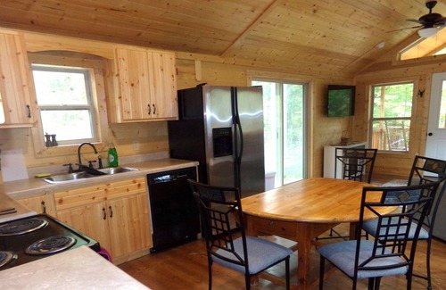 Nelsonville Cabina | Moose Tracks Cabin with Hot Tub on screened in porch!