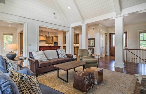 Mill Spring Casa | Mountain Views! Home in Bright's Creek Golf Club