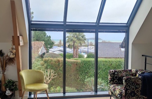 Louannec Casa | Nueva casa junio de 2019: vista del puerto de Perros-Guirec, playa 300 m