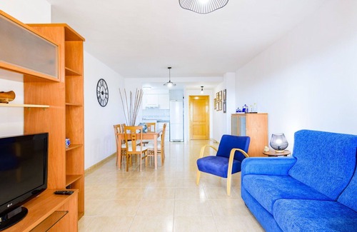 El Grau de Moncofa Apartamento | Hermoso apartamento para 5 personas con WIFI, piscina, TV, terraza y mascotas permitida