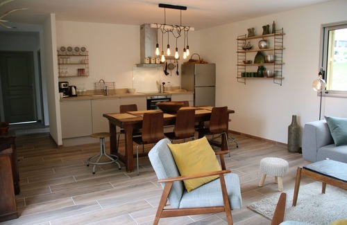 Veulettes-sur-Mer Casa | Normandía- Casa de una planta con vistas al mar.