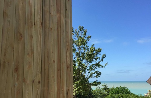 Veulettes-sur-Mer Casa | Normandía- Casa de una planta con vistas al mar.