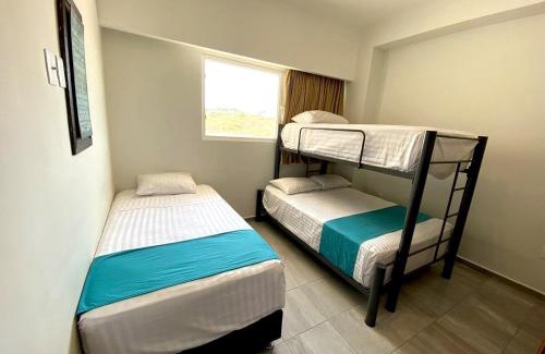 Boca del Río Apartamento | Oceanfront &6pers &Pool &Gym &Golf Club