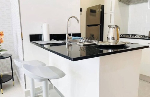 Downtown Santo Domingo Condominio | Oceanview 1BR 2BA 14th Floor ~ Balcony, ACs,Wifi,Pool,Gym and Social Area