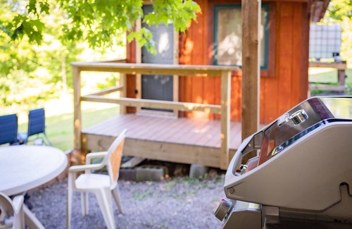 Town of Broome Cabina | Off-Grid, Buck Tiny House with Indoor Soaking Tub & Mountain Top Views