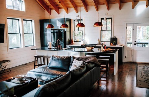 Clayton Cabina | One of a Kind Meadowstream Lodge for 10 Walk Downtown SwimSpa Pool Hot Tub Combo