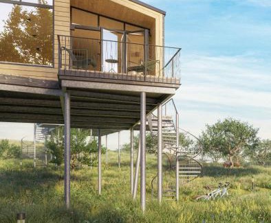 Wangels Complejo | Ostsee Baumhaushotel in der Natur mit Sauna und Whirlpool