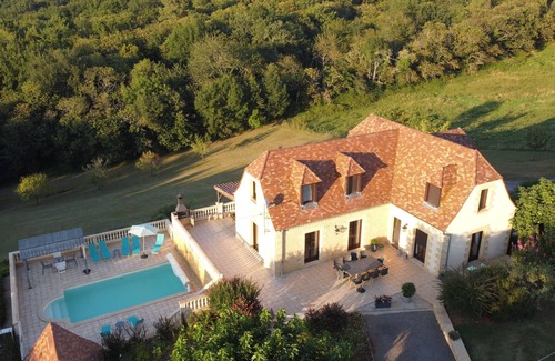 Domme Casa | PERIGOURDINE CERCA DE SARLAT Y DORDOGNE VISTA EXCEPCIONAL PISCINA CLIMATIZADA