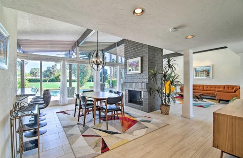 Palm Springs Casa | Palm Springs Oasis with Pool and Golf Course Views!