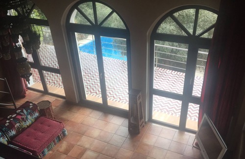 Anidri Casa | Villa de piedra natural Roxanie, piscina de 100 m², vista al mar en la playa de Anidri,