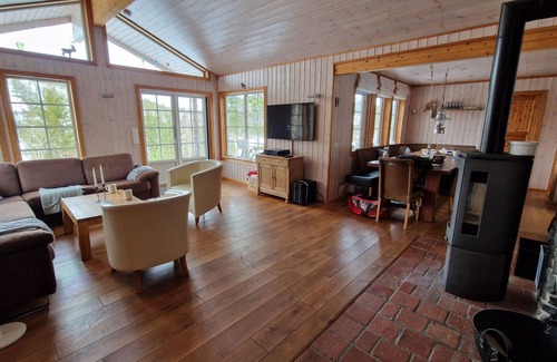 Nissedal Cabaña | Vista panorámica del lago, ubicación moderna y tranquila, sauna, WiFi, canoa