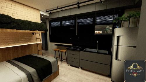 Aparecida Apartamento | Prime Loft Santos à meio quarteirão da praia.