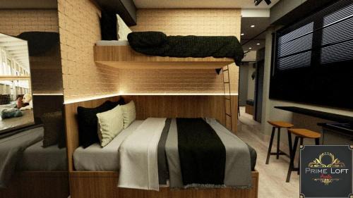 Aparecida Apartamento | Prime Loft Santos à meio quarteirão da praia.