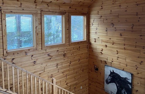 Cheboygan Cabaña | 300 pies de fachada de agua privada en un lote de 9,6 acres