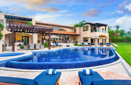 Punta de Mita Villa | Villa de lujo en Punta Mita | 6 habitaciones | Golf | Tenis | Playa | Vistas al mar