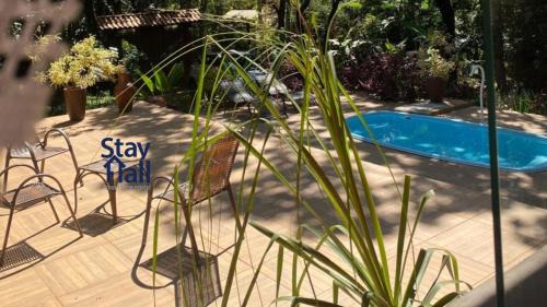 Casa Branca Chalet De Esquí | Refugio na Natureza-Chácara-Piscina Privativa-124D