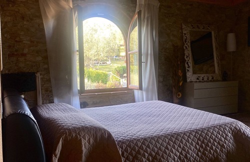 Santa Cristina a Mezzana Cama Y Desayuno | Room in B&B - Room Overlooking the Vineyards and Florence