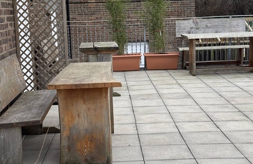 Aberporth Apartamento | Estudio-Balcón-Baño privado con ducha