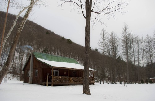 Driftwood Cabina | Escapada rústica en el corazón de la Cordillera de Elk Pennsylvania