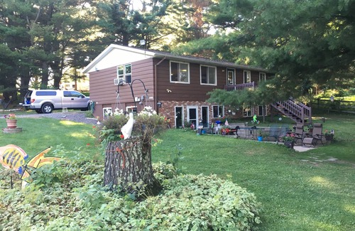 Sarona Cabina | Sam's Place en Long Lake, cabaña de vacaciones para deportista y familia