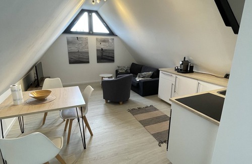 Ostseebad Ahrenshoop Apartamento | Schilfhus Ahrenshoop, modern vacation apartment in a thatched house on the waterfront