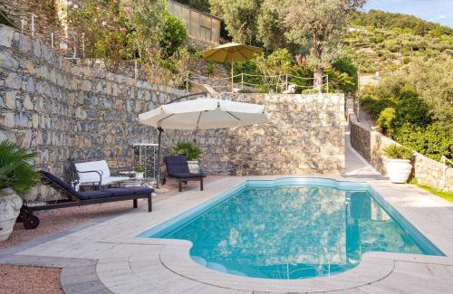 Pieve Ligure Villa | Sea South front property1/2acre.Gardens pool hydro