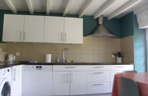 Plouhinec Cabaña | Cabaña de la playa con una gran terraza y jardín