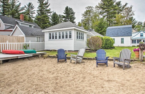 Sebago Cabaña | ¡NUEVO! Sebago Lake Cottage w / Patio + Acceso a la playa!