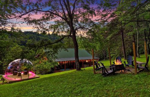 Logan Casa | Secluded Log Cabin, Outdoor Sauna, Hot Tub, DOME, Game Rm, EV, BBQ