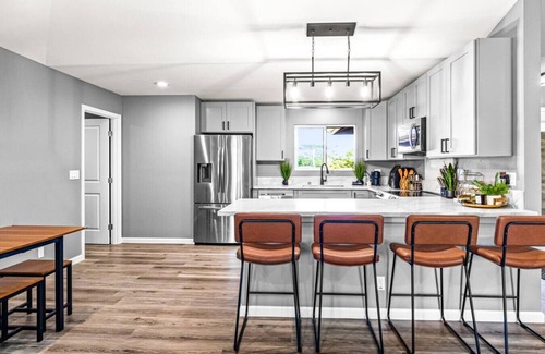 Keaau Casa | Serene Sky Blue Lounge: Unwind in Comfort & Style